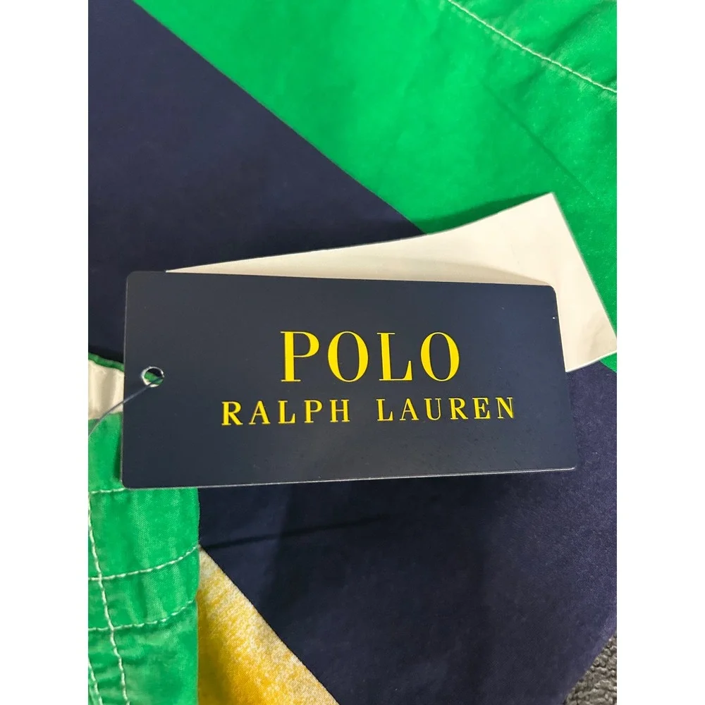 NEW Polo Ralph Lauren Boys Size 20 Modern Nautical Marsh Stripe Shorts